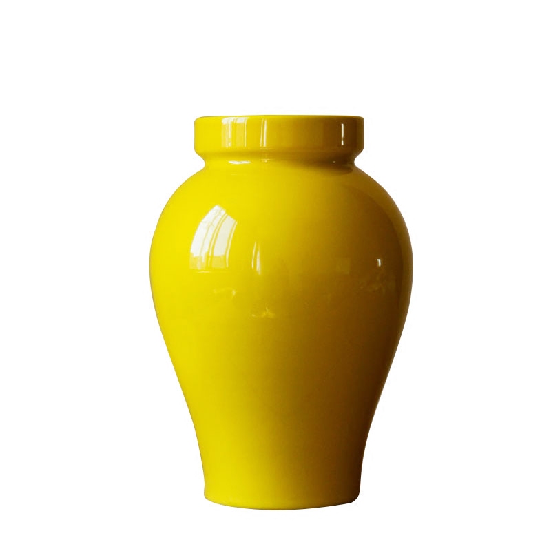 Rain tong home | jingdezhen ceramics high temperature high single glaze porcelain bottle expressions using pot - bellied flower ceramic decorative vase