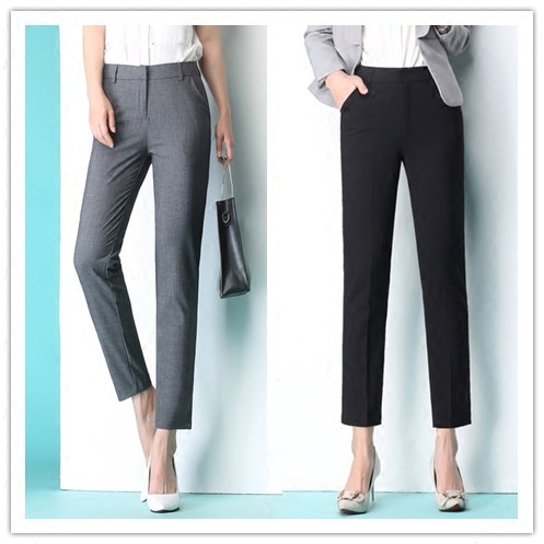 Suit pants Work clothes women's pants Straight pants thin ol large size spring and summer formal business commuter work pants