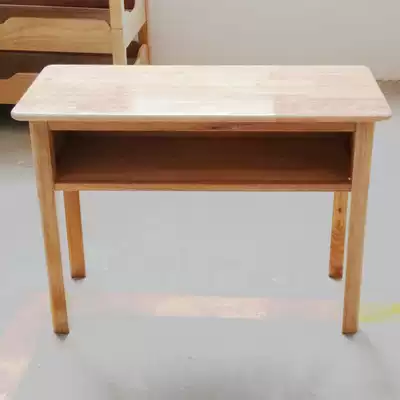 Kindergarten solid wood desks Primary School students desks double thick rectangular tables school counseling class desks and chairs