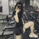 Áo sơ mi thể thao mùa thu đông của SLIMMO Áo thun thể thao nữ nhanh khô cao co giãn ngắn tay Áo thun thể dục nhịp điệu Quần áo yoga chạy bộ Áo phông thể thao