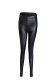 Quần giả da nữ mùa xuân và mùa thu quần legging mỏng mặc quần da PU màu đen cỡ lớn 200 pounds chất béo MM kéo dài chân quần legging mỏng mùa hè Quần tây thường