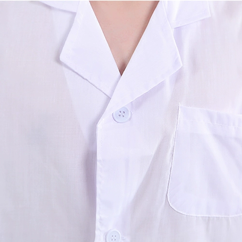 Тонкая белая летняя униформа медсестры для работы подходит для мужчин и женщин, короткий рукав