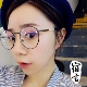 Gương mặt tròn retro nữ phẳng phiên bản Hàn Quốc thời trang Su Yan cận thị khung bức xạ màu xanh ánh sáng khung kính sinh viên thủy triều mắt kính chống ánh sáng xanh Kính