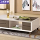 Bàn cà phê kính cường lực Đơn giản hiện đại Bắc Âu phòng khách nhỏ lưu trữ đồ nội thất kết hợp sơn piano Ưu đãi đặc biệt - Bàn trà bàn góc sofa Bàn trà