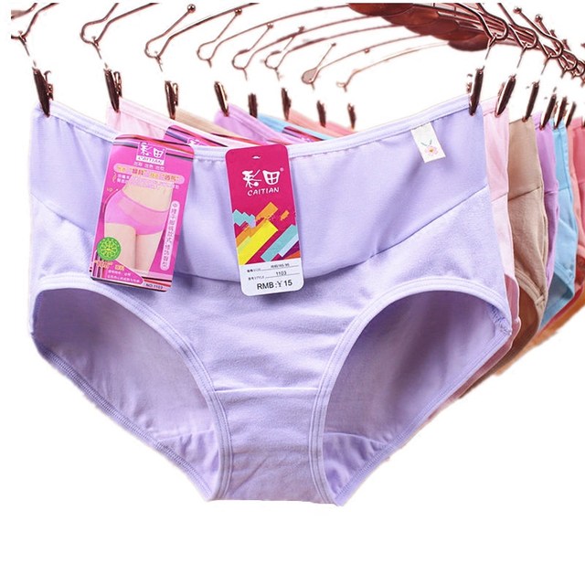 ແທ້ຈິງແລ້ວ Caitian underwear ແມ່ຍິງ 1103 ໂປ່ງໃສ sexy ຕາຫນ່າງຝ້າຍບໍລິສຸດ fabric ຝ້າຍກາງແອວ crotch ແມ່ຍິງ