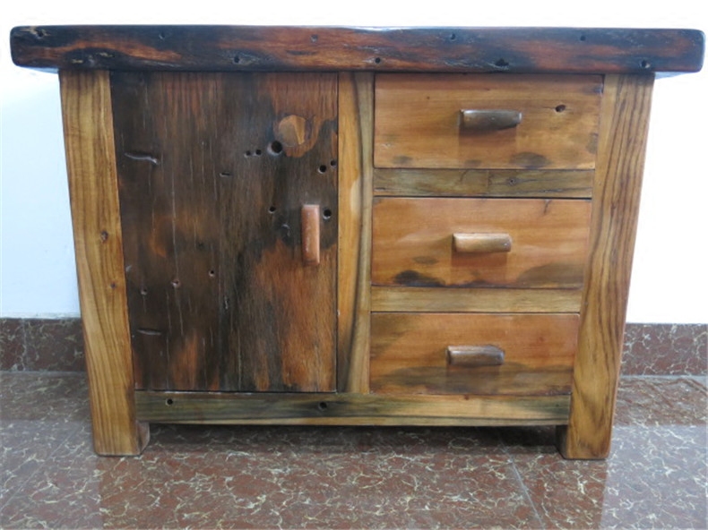Old Boat Wood containing cabinet Cabinet Wooden Bed Head Cabinet Innate small cabinet Cupboard TV Cabinet TV Cabinet Tea Water Cabinet Bookcase