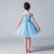 Một vai cô gái sinh nhật công chúa váy hoa cô gái fluffy sợi trẻ em sàn catwalk buổi tối ăn mặc nhỏ máy chủ đàn piano trang phục shop bán đồ trẻ em Váy trẻ em
