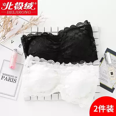 Lace small cute underwear bra vest summer short section with chest pad sexy gathered anti-naked chest-wrapped women