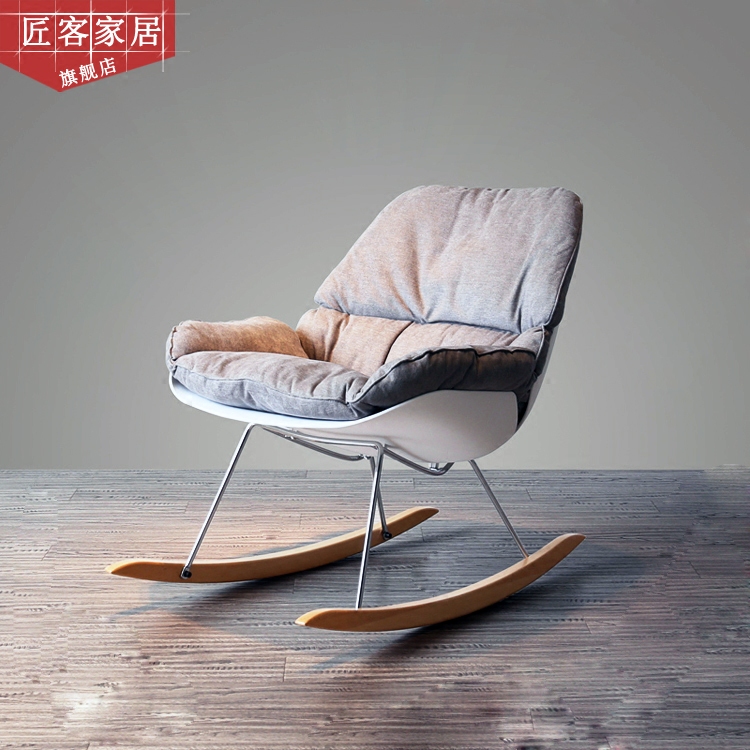 Creative Solid Wood Sloth Living Room Comfort Balcony Lunch Break Chair Removable Unwashed Casual Rocking Chair Sloth Sofa Chair