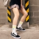 Sọc hai thanh vớ Harajuku hai thanh vớ mùa thu và mùa đông trong vớ vớ thủy triều cotton dày vớ thể thao vớ giãn tĩnh mạch Bít tất nữ