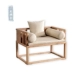 Nguyên Đán Zen rắn sofa gỗ kết hợp chaise nội thất phòng mô hình tùy chỉnh nội thất Dương giường ngay - Ghế sô pha mẫu sofa gỗ đẹp Ghế sô pha