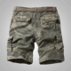 Mùa hè quần short giản dị lỏng ngụy trang quần short nhiều túi năm dụng cụ quần short quần quần kích thước lớn - Quần short Quần short