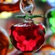 Crystal Apple Tree Single Fruit Phòng khách Tủ rượu Kẻ sọc Điện thoại di động Trang sức Mắt Counter Trang trí đám cưới Trang trí trang trí nhà cửa Trang trí nội thất