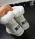 2018 mới CE màu sequin dày đáy ống tuyết ủng trắng của phụ nữ - Giày ống boot cao cổ nữ zara Giày ống
