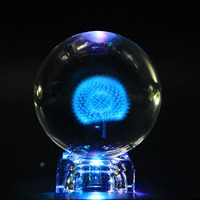 Plant Cube Dandelion Mẫu Crystal Ball Trang trí Quà tặng sinh nhật sáng tạo cho bạn gái Bạn gái tặng quà năm mới đồ dcor chụp ảnh