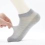 Quần tất lưới nam mùa hè vớ mỏng cotton khử mùi thoáng khí thấp giúp vớ thể thao mùa hè chạy vớ - Vớ hàng tuần vớ bàn