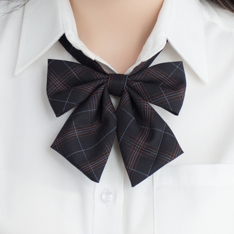 【梗豆物语】黑金格学生领结 JK制服领结