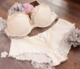 Chiffon Super Fairy Sữa trắng Kích thước lớn Fat MM Cô gái đồ lót Bra Plus Extra Large Full Cup Dễ thương Set Big vú bikini đi biển đẹp Bộ đồ lót
