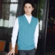 Áo len nam vest vest mùa thu nam v cổ vest đen xu hướng đẹp trai áo len len áo len không tay