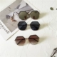 Kính râm nữ 2018 mới đa giác hình hộp lớn phiên bản Hàn Quốc của thủy triều retro kiểu tròn mặt tròn là kính râm mỏng chụp đường phố