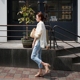 C32 Hàn Quốc thế hệ phụ nữ 2019 thiết kế mới tách rời đơn giản áo dài tay áo mùa xuân và mùa hè áo sơ mi nữ - Cộng với kích thước quần áo quần jogger nữ Cộng với kích thước quần áo