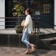 C32 Hàn Quốc thế hệ phụ nữ 2019 thiết kế mới tách rời đơn giản áo dài tay áo mùa xuân và mùa hè áo sơ mi nữ - Cộng với kích thước quần áo áo dạ nữ dáng ngắn Cộng với kích thước quần áo