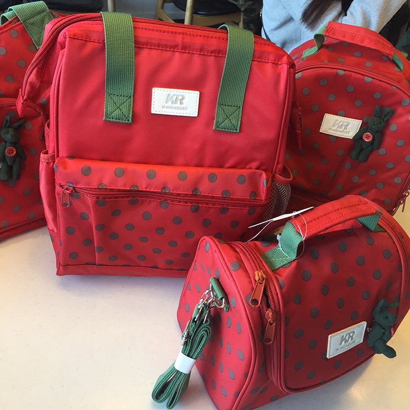 Lebean multifunction midnumber double-shoulder mommy bag waterproof out of mother and baby bag Mom bag 