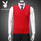 Playboy cashmere vest nam cổ chữ V len trung thu mùa thu và áo len mùa đông áo len vai vest bố