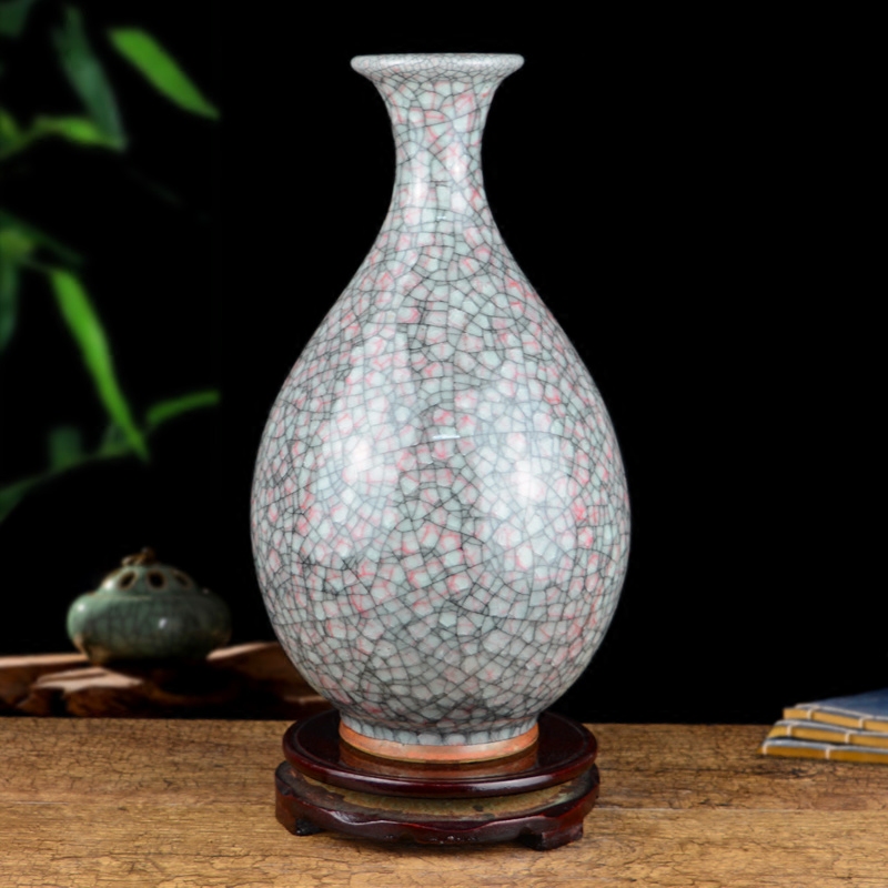 Archaize of jingdezhen ceramics up open piece of craft vase Chinese living room table flower arranging handicraft furnishing articles