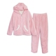 Mới siêu dày nhung san hô dễ thương gấu phụ nữ mùa đông đồ ngủ đặt cừu cashmere đôi dày quần áo hoạt hình đồ mặc nhà Bộ Pajama