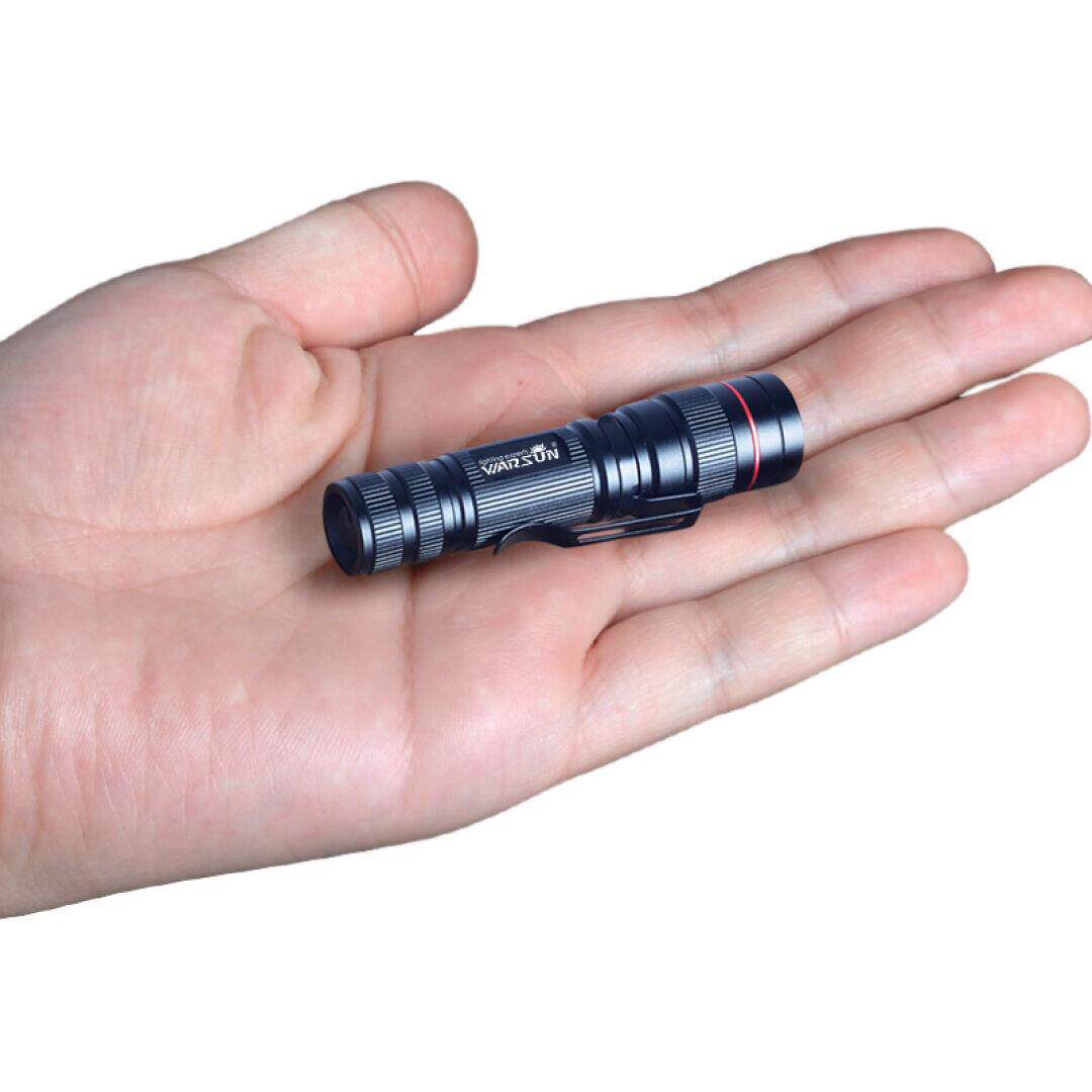Walsen LED super bright mini glare flashlight rechargeable outdoor waterproof household ultra-small pocket miniature