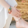 Mùa hè ngọc bích 2019 mới retro phong cách dân tộc pha lê gợi cảm hoang dã đơn giản chân nữ trang sức lắc chân nữ bạch kim