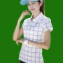 Quần áo golf nữ ngắn tay Áo thun mùa hè kẻ sọc polo áo cotton thoáng khí Hàn Quốc thể thao giải trí Slim bộ quần áo the thao nam adidas mùa đông