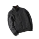 Nặng và hiếm 85 len +15 cashmere + cổ áo lông thú cao cấp sang trọng nam mùa thu và mùa đông đứng cổ áo len cashmere