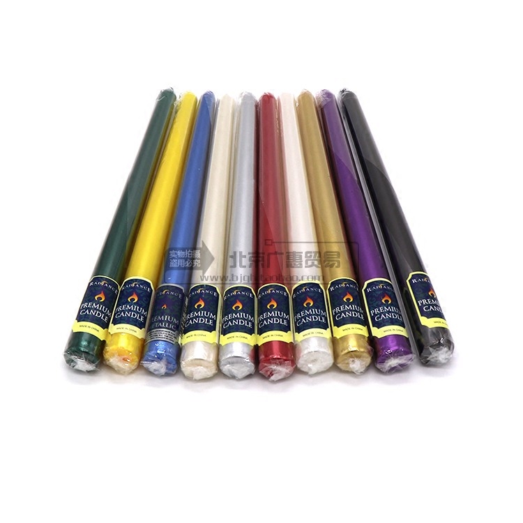 High 25cm candle candle holder with long candle Home lighting ordinary candle Romantic wedding Western decoration long candle