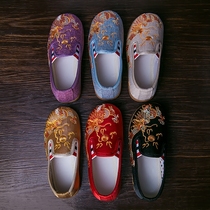 Новая детская обувь с вышивкой обувь для выступлений в китайском стиле для мальчиков тканевая обувь для маленьких мальчиков в стиле старого Пекина в этническом стиле.