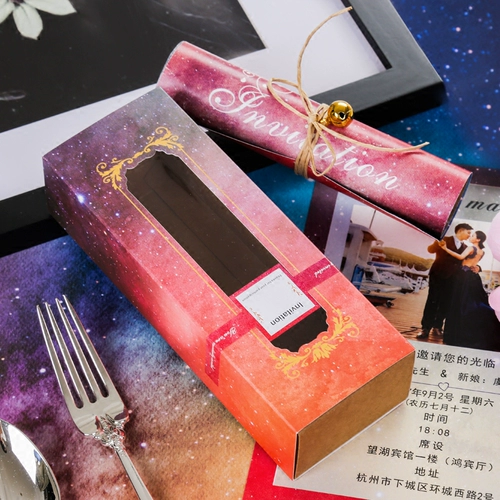 Starry Sky European Wedding Creative Creative Wedding Invitation 2022 Персонализированные фотографии печатные изготовления свадебное приглашение