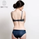 Mua ba cái miễn phí một bộ đồ lót lụa lụa siêu mỏng lụa nữ kích thước lớn rỗng áo lót ren siêu mỏng gợi cảm áo lót  Bộ đồ lót