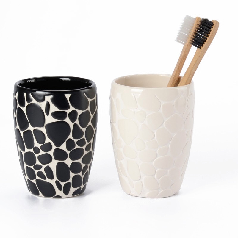 SPIRELLA/silk pury creative pebbles household ceramic wash gargle koubei couples YaGang brushing cup 2