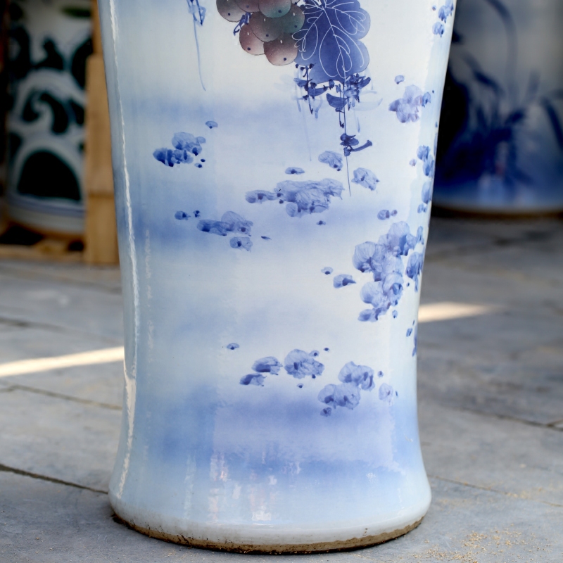 Jingdezhen ceramic famille rose gold, large vases, home sitting room hotel modern flower arrangement act the role ofing is tasted furnishing articles