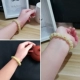 Glowing Night Pearl Pearl Bracelet Hot Gold Night Pearl Fluorite Trang sức Vòng đeo tay đá quý sáu từ tự nhiên vòng tay vàng 18k Vòng đeo tay Clasp