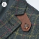 Anh cưỡi retro Tweed len tweed săn bắn kẻ sọc xanh đậm Slim nam giản dị phù hợp với bộ đồ vest nam đẹp Suit phù hợp