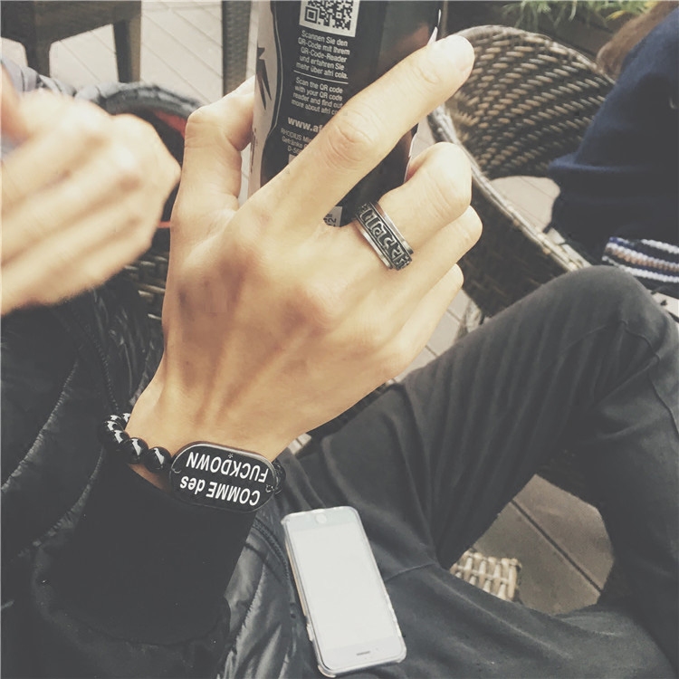 Bague mixte ALOVE STORE en Acier au titane - Ref 3087135 Image 4