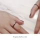 Na Uy không có rừng, ngón tay cái tốt! Đậu đen Nhỏ giọt tròn Đóng nhẫn vàng hồng đơn giản nhẫn dr Nhẫn