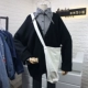 Mimi 2017 thu đông mới thời trang lười áo len dệt kim đơn ngực nữ thả lỏng áo len hoang dã áo khoác cardigan nữ Cardigan
