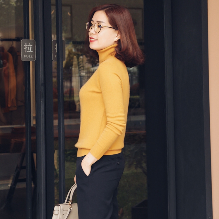 MASJM玛氏服饰 中鼎品牌羊绒 高领基本款羊绒衫 5色入提前双11