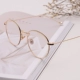 Thời trang riêng tùy chỉnh thanh lịch tinh tế ngọc trai phẳng gương bức xạ nữ kính khung kính máy tính thủy triều kính lọc ánh sáng xanh Kính