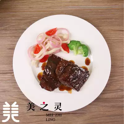 New product custom simulation classic small steak food food model fake dish sample photography props window display