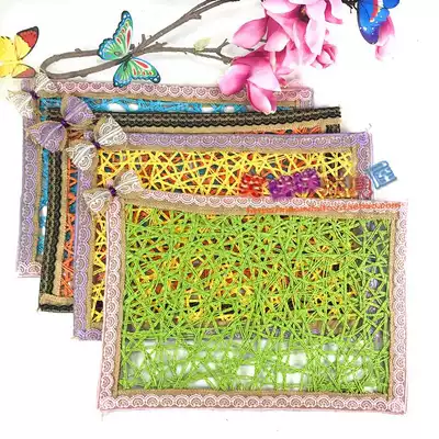 Kindergarten hanging ornaments wall decoration classroom layout materials indoor and outdoor corridor decoration handmade paper rope weaving