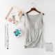 Modal cho con bú vest với miếng đệm ngực miễn phí mặc áo ngực của mẹ vest vest trước khi cho ăn có thể được mặc bên ngoài mùa hè mỏng
